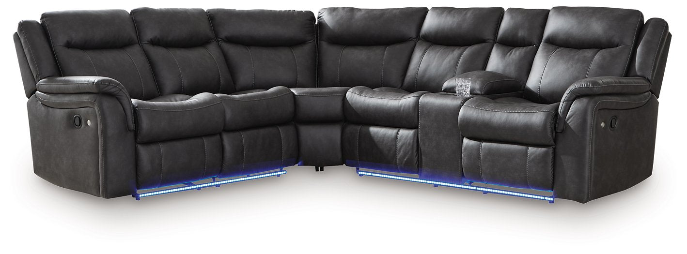 Sultan Meadow Reclining Sectional - Carl's Furniture (Garden City, KS)