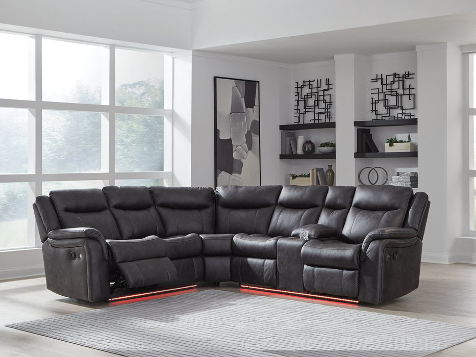 Sultan Meadow Reclining Sectional - Carl's Furniture (Garden City, KS)
