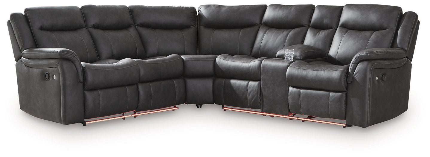 Sultan Meadow Reclining Sectional - Carl's Furniture (Garden City, KS)