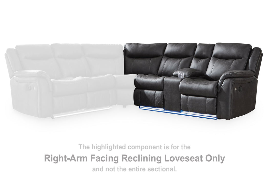 Sultan Meadow Reclining Sectional - Carl's Furniture (Garden City, KS)