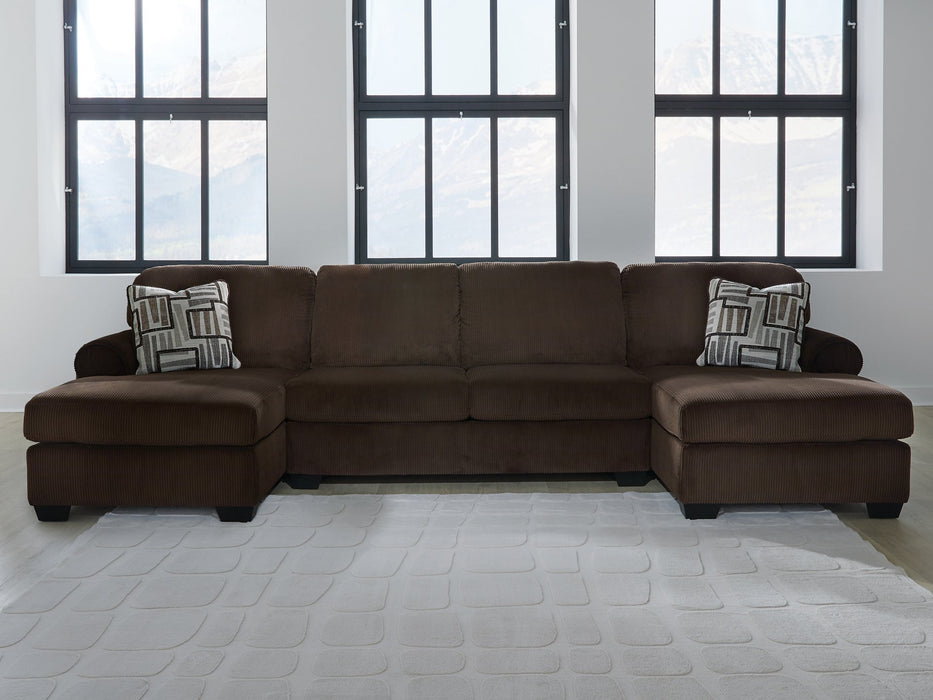 Kimlee Sectional with Double Chaise - Carl's Furniture (Garden City, KS)