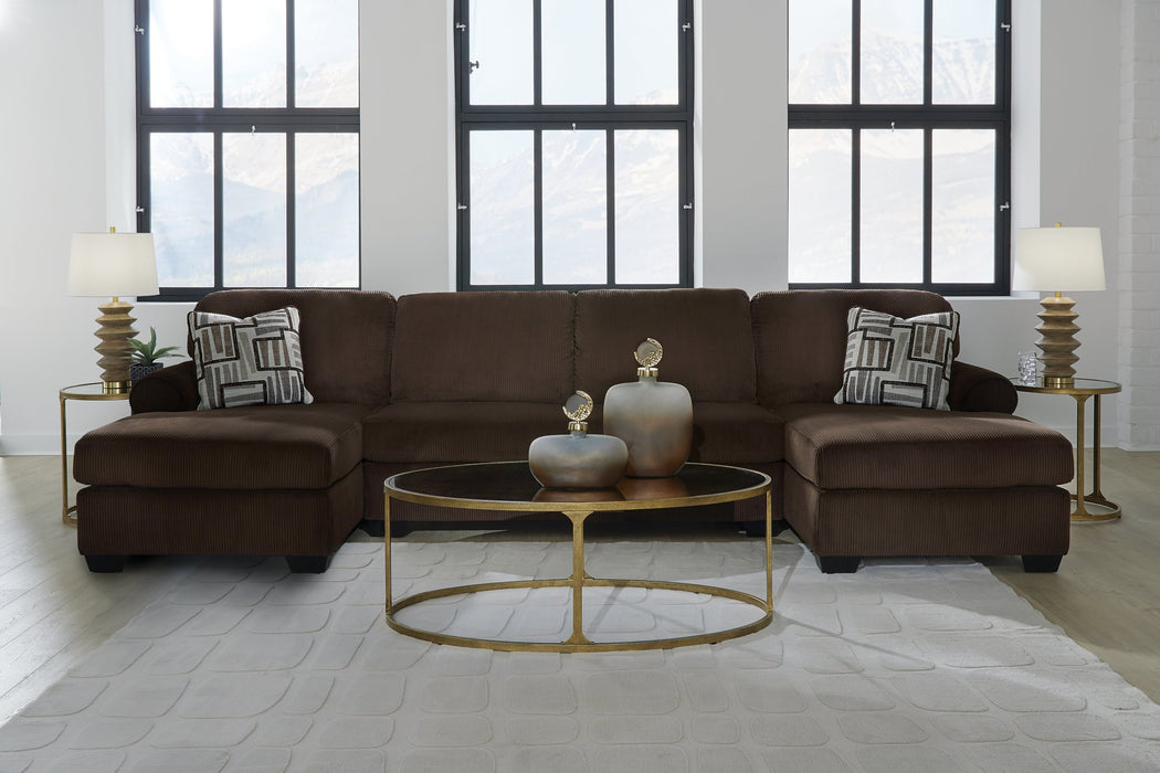 Kimlee Sectional with Double Chaise - Carl's Furniture (Garden City, KS)
