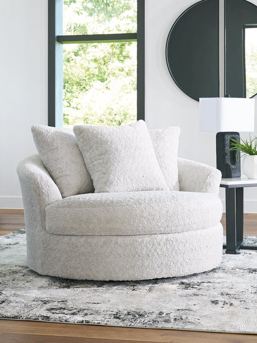 Cuddle Plush Oversized Swivel Accent Chair - Carl's Furniture (Garden City, KS)