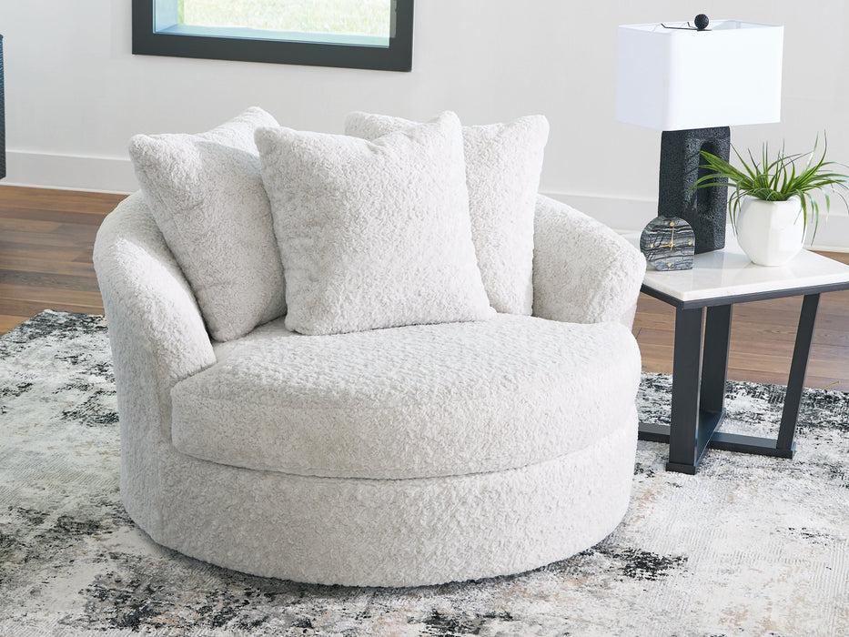 Cuddle Plush Oversized Swivel Accent Chair - Carl's Furniture (Garden City, KS)