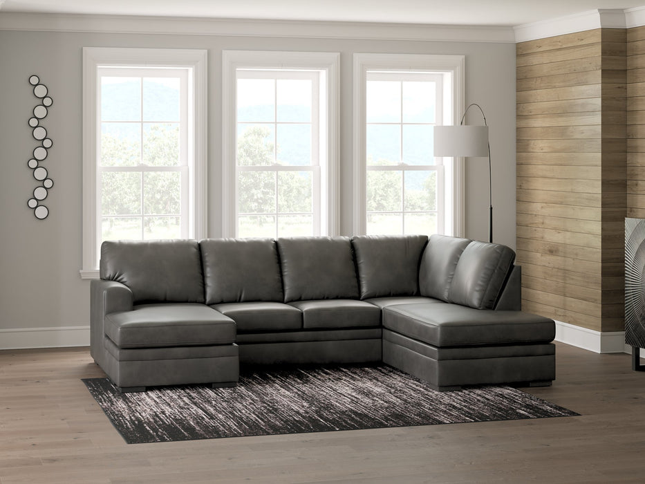 Lofton-Pike Sectional with Chaise - Carl's Furniture (Garden City, KS)