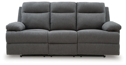 Side-Swipe Reclining Sofa with Drop Down Table - Carl's Furniture (Garden City, KS)