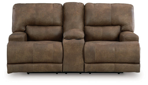 Beckley Place Power Reclining Loveseat with Console - Carl's Furniture (Garden City, KS)