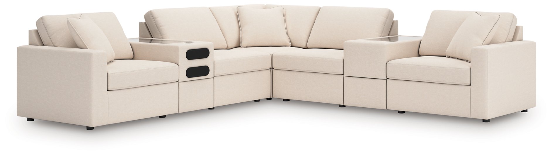Modmax Balanced Sectional with Audio and Storage Consoles - Carl's Furniture (Garden City, KS)
