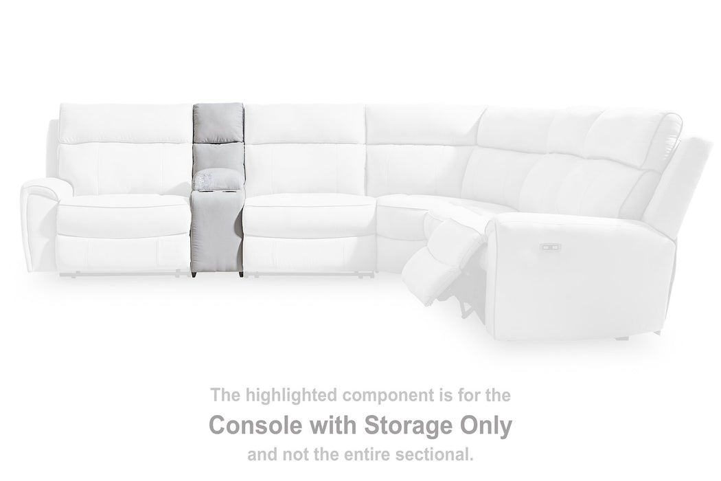 Social Pointe Reclining Sectional with Storage Console - Carl's Furniture (Garden City, KS)