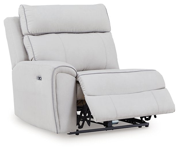 Social Pointe Reclining Sectional with Storage Console - Carl's Furniture (Garden City, KS)