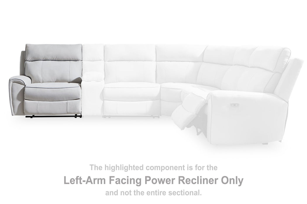 Social Pointe Reclining Sectional with Storage Console - Carl's Furniture (Garden City, KS)