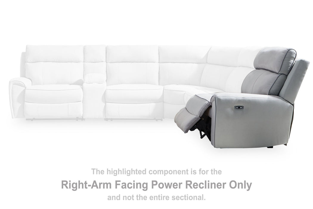 Social Pointe Reclining Sectional with Storage Console - Carl's Furniture (Garden City, KS)