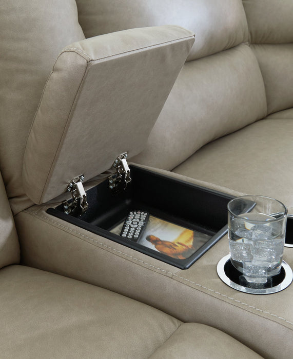 Narwhal Place Reclining Sectional with Storage Console - Carl's Furniture (Garden City, KS)
