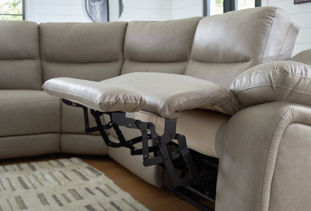 Narwhal Place Reclining Sectional with Storage Console - Carl's Furniture (Garden City, KS)