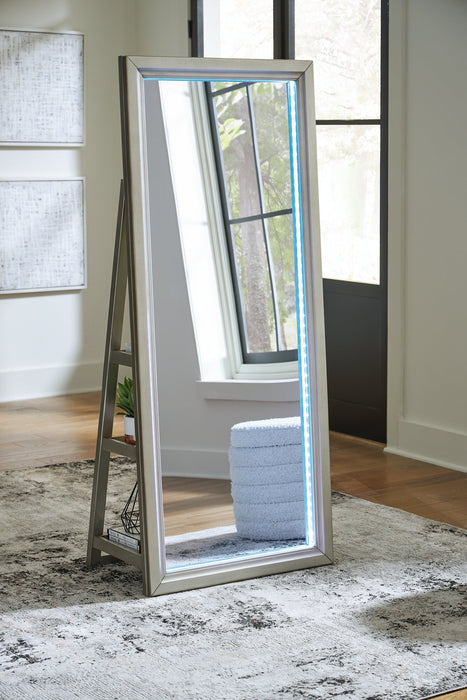 Evesen Floor Standing Mirror/Storage - Carl's Furniture (Garden City, KS)