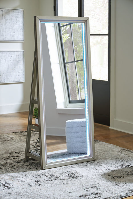 Evesen Floor Standing Mirror/Storage - Carl's Furniture (Garden City, KS)