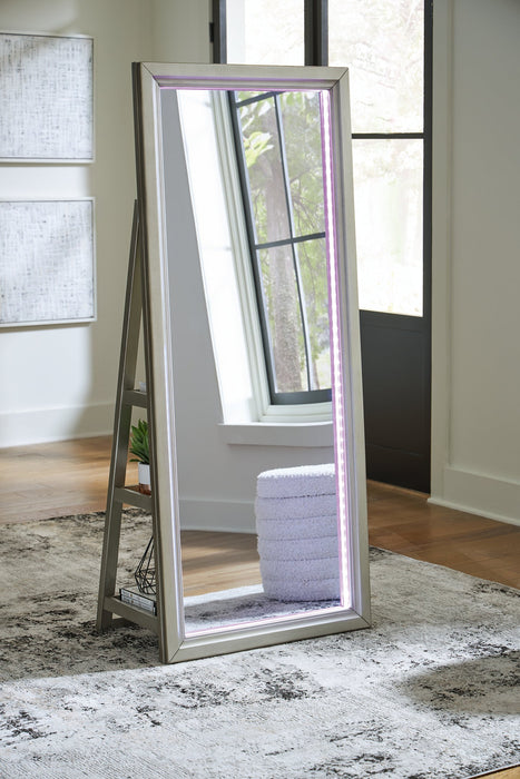 Evesen Floor Standing Mirror/Storage - Carl's Furniture (Garden City, KS)