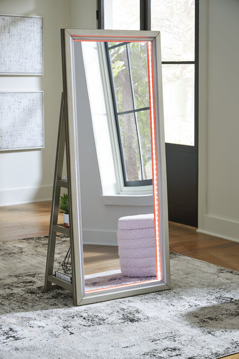 Evesen Floor Standing Mirror/Storage - Carl's Furniture (Garden City, KS)