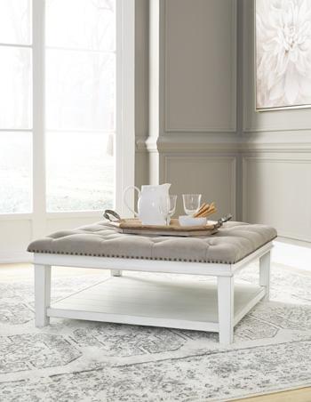 Kanwyn Upholstered Ottoman Coffee Table - Carl's Furniture (Garden City, KS)