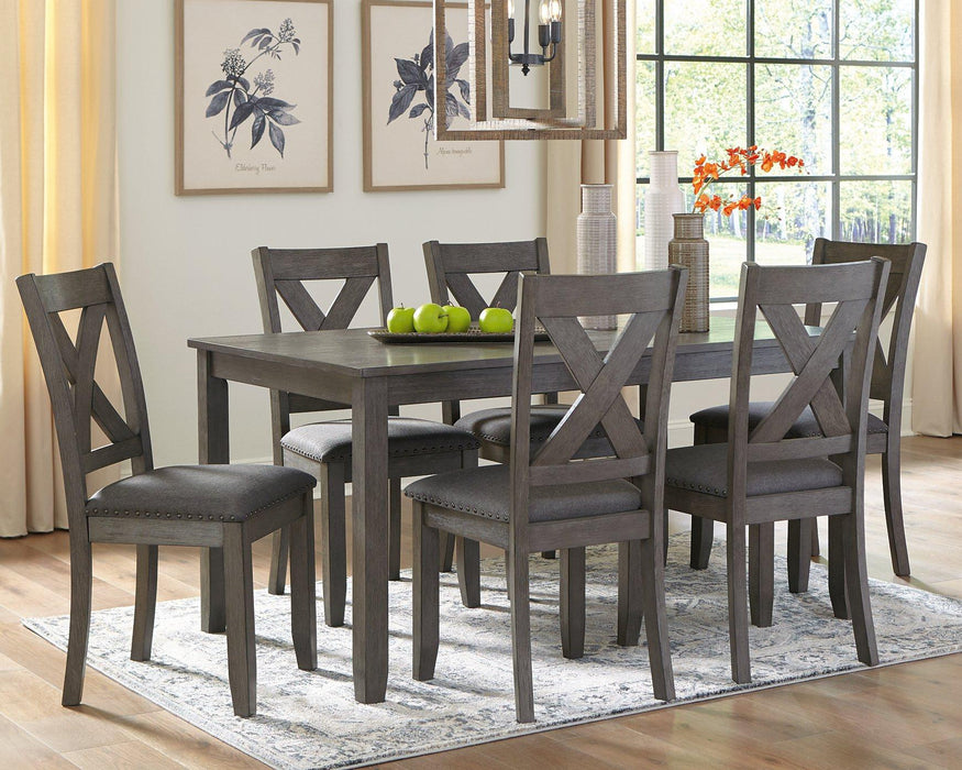Caitbrook Dining Table and Chairs (Set of 7) - Carl's Furniture (Garden City, KS)