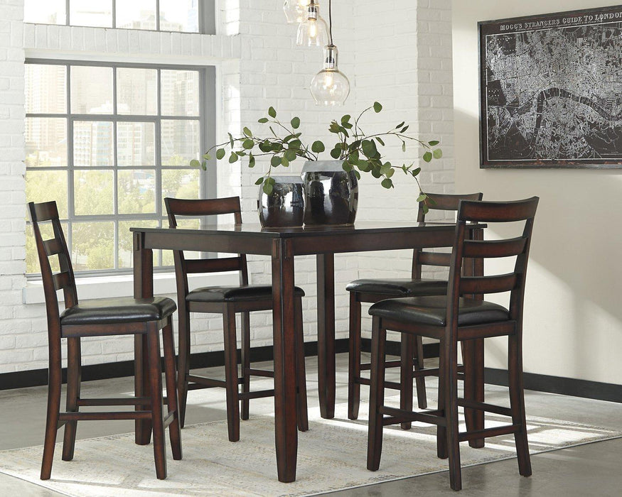 Coviar Counter Height Dining Table and Bar Stools (Set of 5) - Carl's Furniture (Garden City, KS)