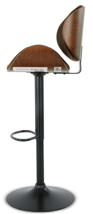 Bellatier Adjustable Height Bar Stool - Carl's Furniture (Garden City, KS)