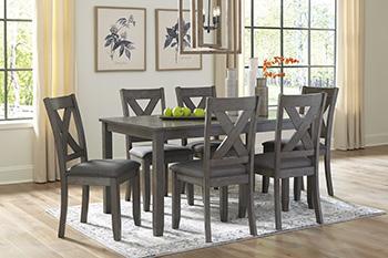 Caitbrook Dining Table and Chairs (Set of 7) - Carl's Furniture (Garden City, KS)