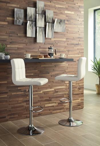 Bellatier Adjustable Height Bar Stool - Carl's Furniture (Garden City, KS)