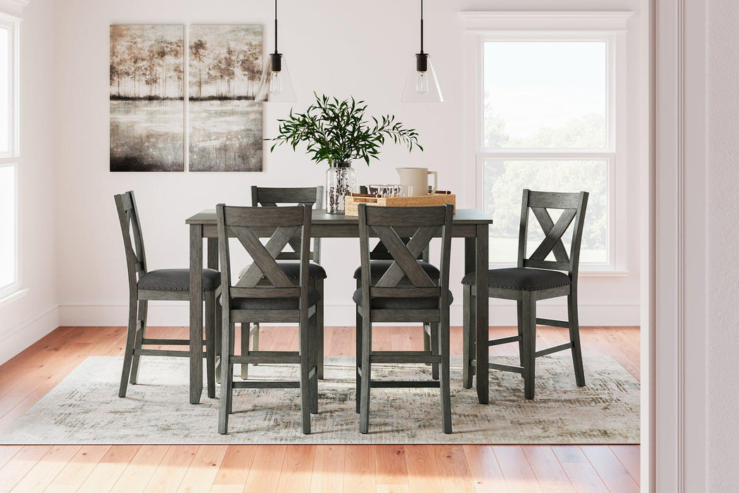 Caitbrook Counter Height Dining Table and Bar Stools (Set of 7) - Carl's Furniture (Garden City, KS)