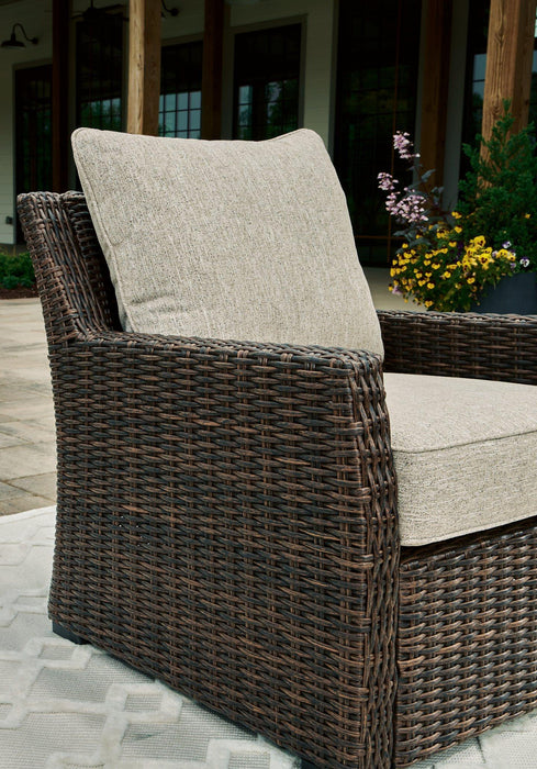 Brook Ranch Outdoor Lounge Chair with Cushion - Carl's Furniture (Garden City, KS)