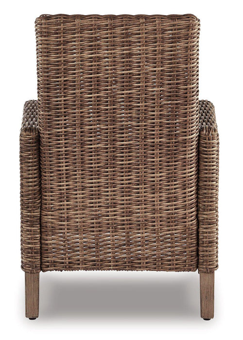 Beachcroft Outdoor Arm Chair with Cushion (Set of 2) - Carl's Furniture (Garden City, KS)