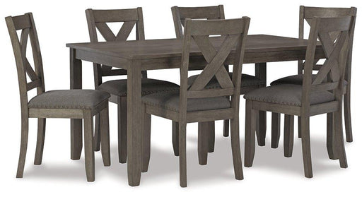 Caitbrook Dining Table and Chairs (Set of 7) - Carl's Furniture (Garden City, KS)