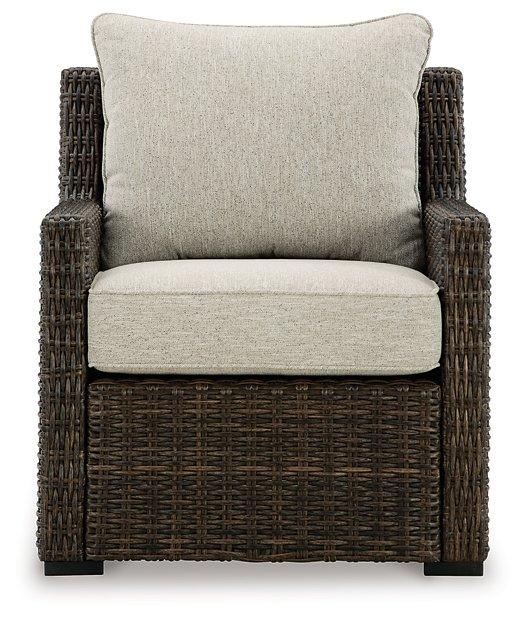 Brook Ranch Outdoor Lounge Chair with Cushion - Carl's Furniture (Garden City, KS)