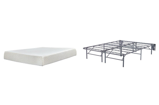 10 Inch Chime Memory Foam Mattress Set - Carl's Furniture (Garden City, KS)