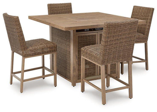 Walton Bridge Outdoor Bar Set - Carl's Furniture (Garden City, KS)