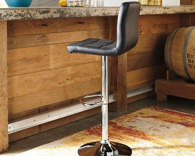 Bellatier Adjustable Height Bar Stool - Carl's Furniture (Garden City, KS)