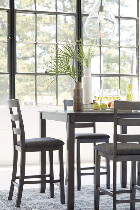 Bridson Counter Height Dining Table and Bar Stools (Set of 5) - Carl's Furniture (Garden City, KS)