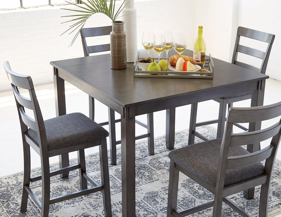 Bridson Counter Height Dining Table and Bar Stools (Set of 5) - Carl's Furniture (Garden City, KS)