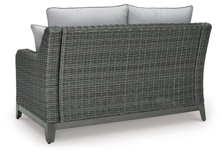 Elite Park Outdoor Loveseat with Cushion - Carl's Furniture (Garden City, KS)