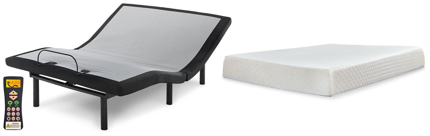 10 Inch Chime Memory Foam Mattress Set - Carl's Furniture (Garden City, KS)