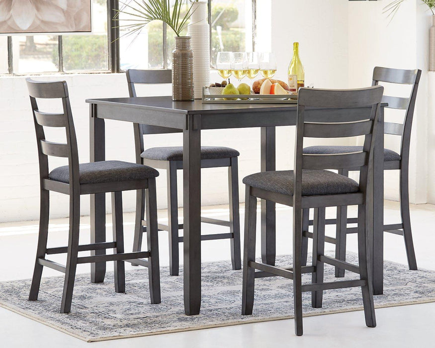 Bridson Counter Height Dining Table and Bar Stools (Set of 5) - Carl's Furniture (Garden City, KS)