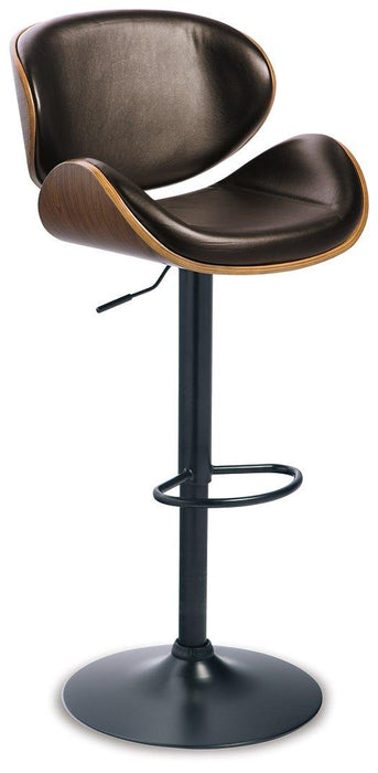 Bellatier Adjustable Height Bar Stool - Carl's Furniture (Garden City, KS)