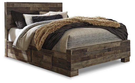 Derekson Bed with 2 Side Storage - Carl's Furniture (Garden City, KS)