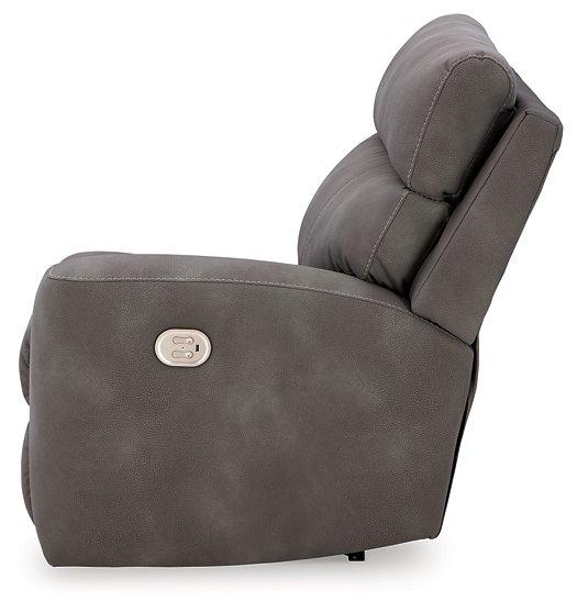 Next-Gen DuraPella Power Reclining Sectional Loveseat with Console - Carl's Furniture (Garden City, KS)