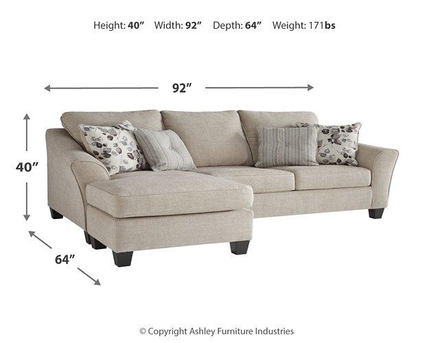 Abney Sofa Chaise - Carl's Furniture (Garden City, KS)