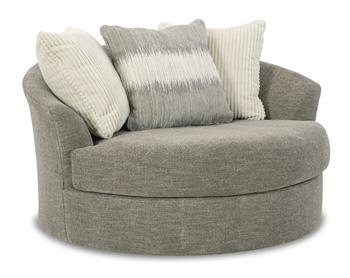 Creswell Oversized Swivel Accent Chair - Carl's Furniture (Garden City, KS)