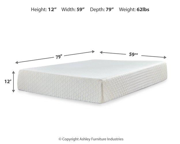 Chime 12 Inch Memory Foam Mattress in a Box - Carl's Furniture (Garden City, KS)