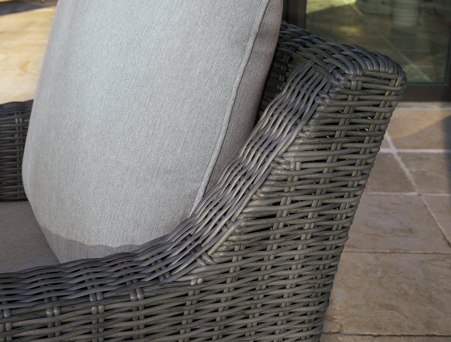 Elite Park Outdoor Swivel Lounge with Cushion - Carl's Furniture (Garden City, KS)