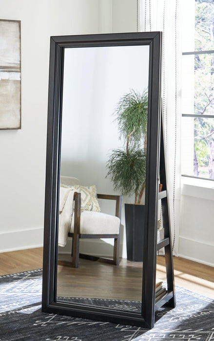 Evesen Floor Standing Mirror/Storage - Carl's Furniture (Garden City, KS)