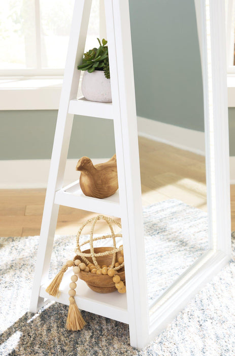 Evesen Floor Standing Mirror/Storage - Carl's Furniture (Garden City, KS)